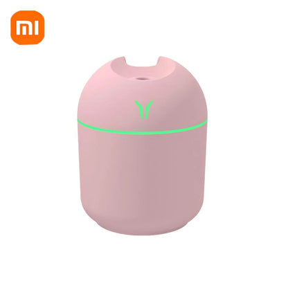 Humidificador de aire portátil Xiaomi, difusor de aceites esenciales de 250 ml, 2 modos, apagado automático con luz LED, vaporizador facial para el hogar y el coche