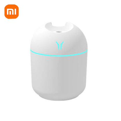 Humidificador de aire portátil Xiaomi, difusor de aceites esenciales de 250 ml, 2 modos, apagado automático con luz LED, vaporizador facial para el hogar y el coche