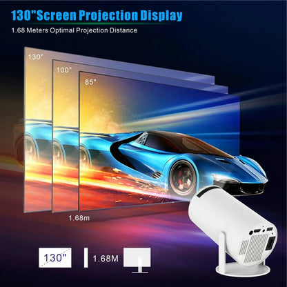 M300 Max Retro Video Game Consoles, 720P Mini Portable Smart Projector, 64GB Home Projector