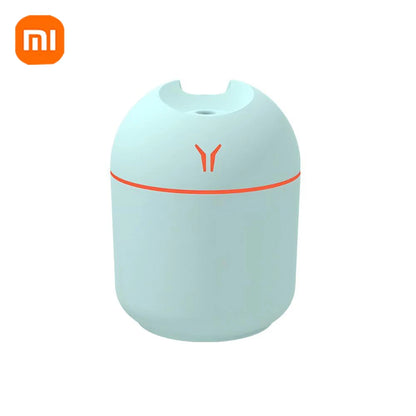 Humidificador de aire portátil Xiaomi, difusor de aceites esenciales de 250 ml, 2 modos, apagado automático con luz LED, vaporizador facial para el hogar y el coche